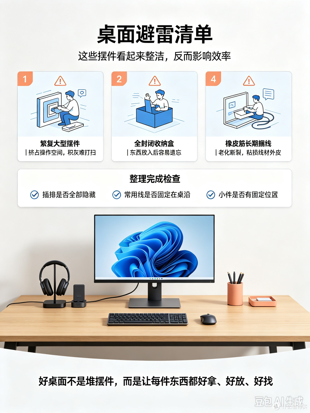 谁懂啊?这样整理桌面太香了