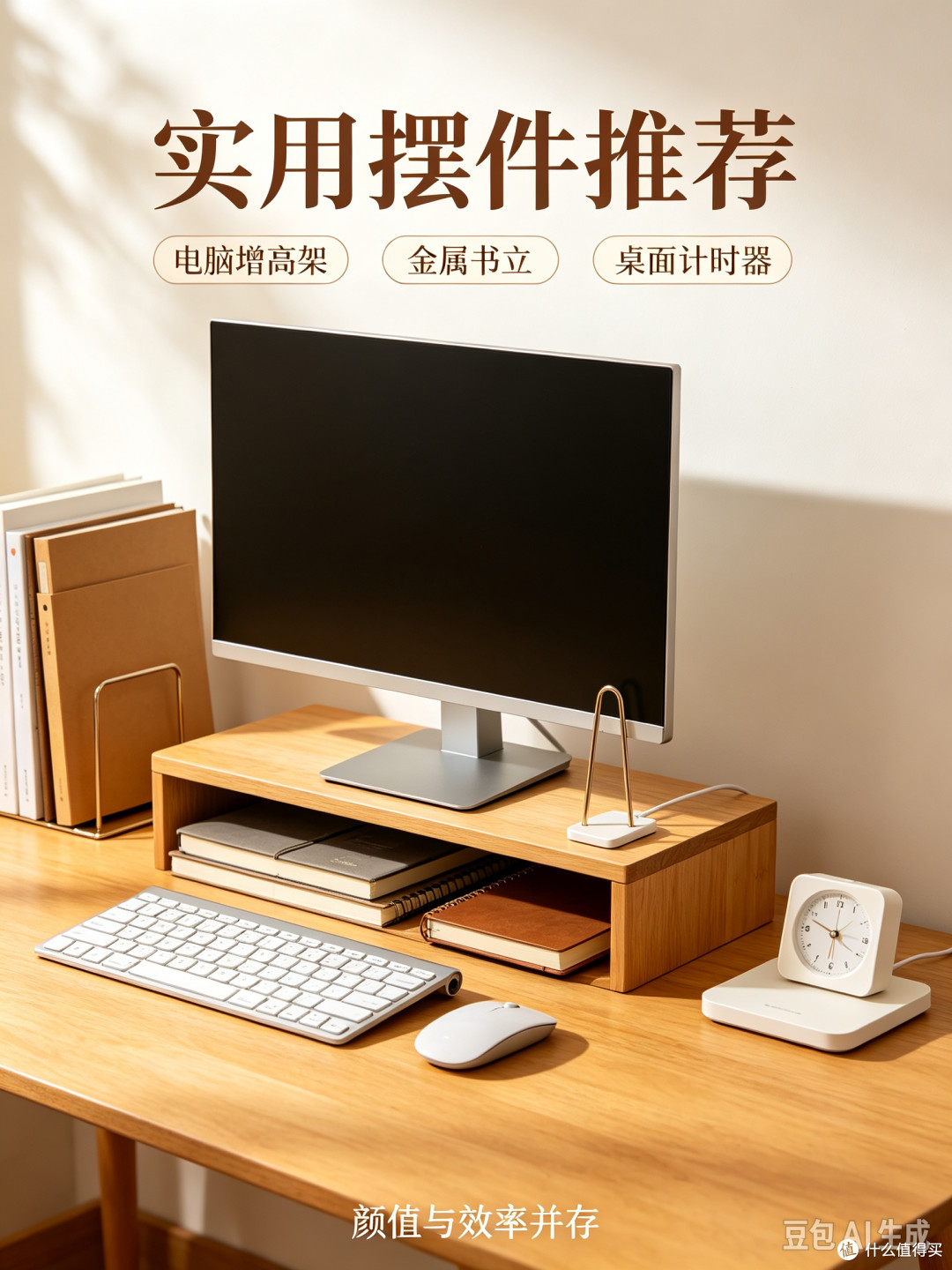 桌面收纳美学|线材整理+高效摆件,打造舒服工作区