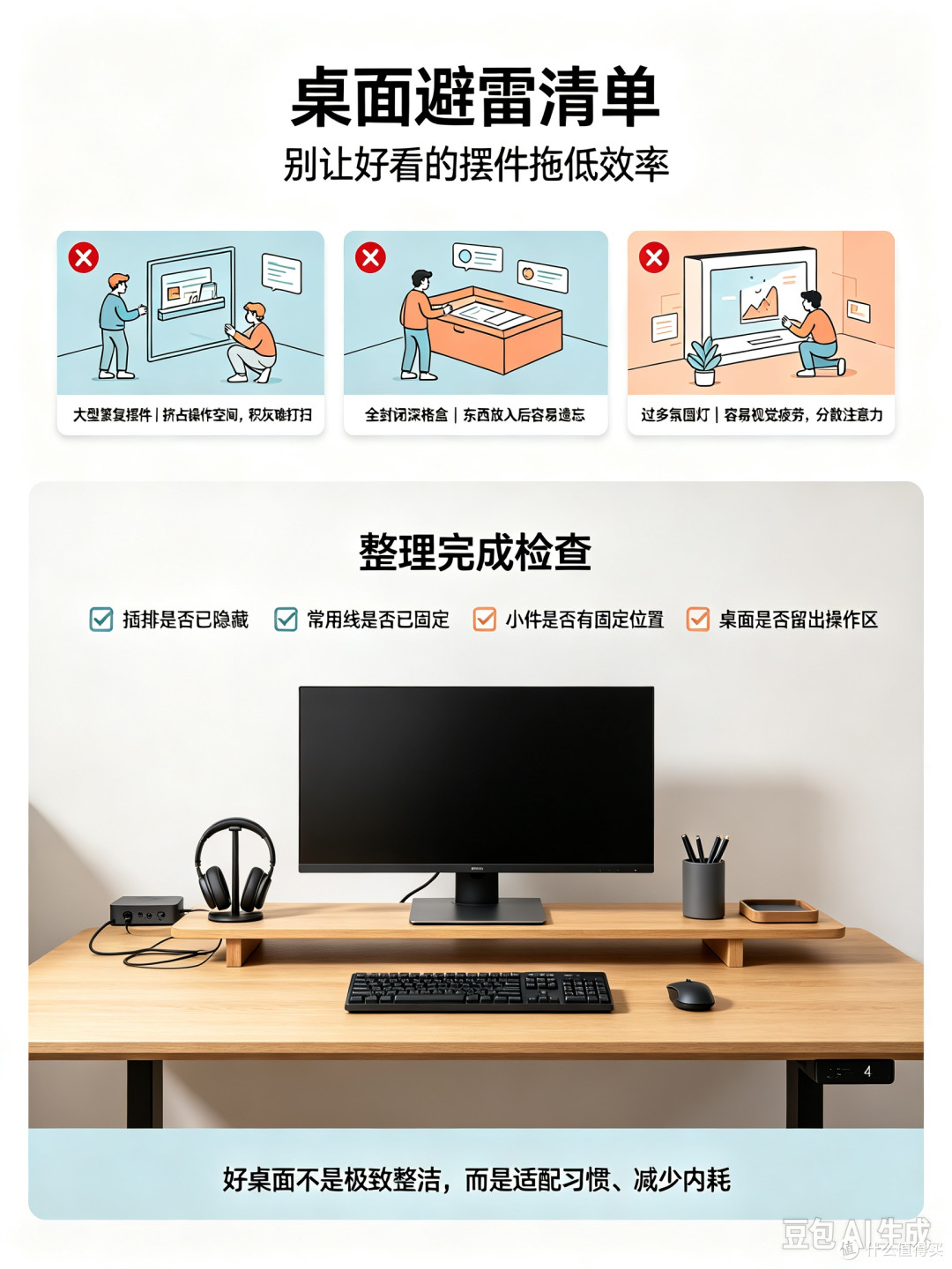 告别线材缠绕,打造高效治愈工位