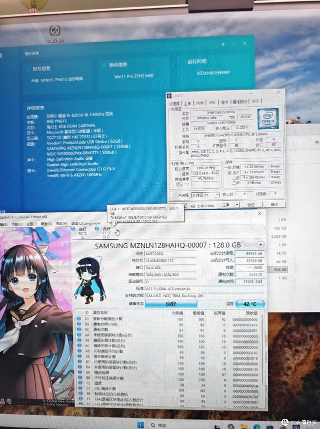 二手鱼800元华硕PN61!i5-8265U+双硬盘+WiFi6,这漏不捡拍大腿?