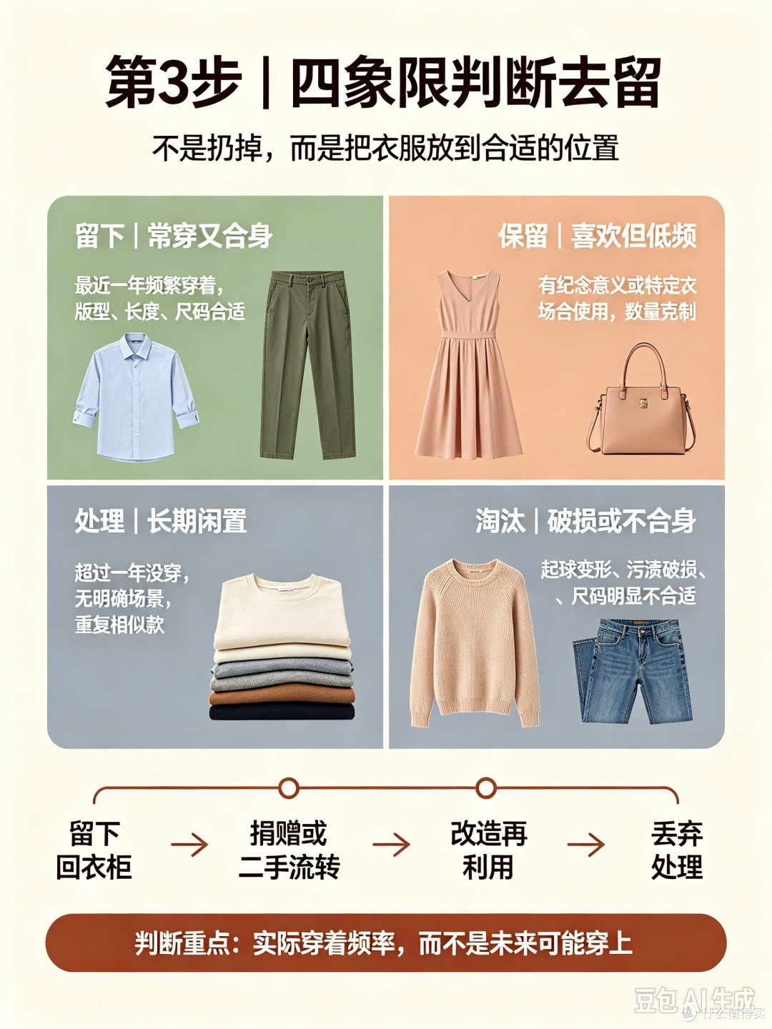 衣柜断舍离的五步法