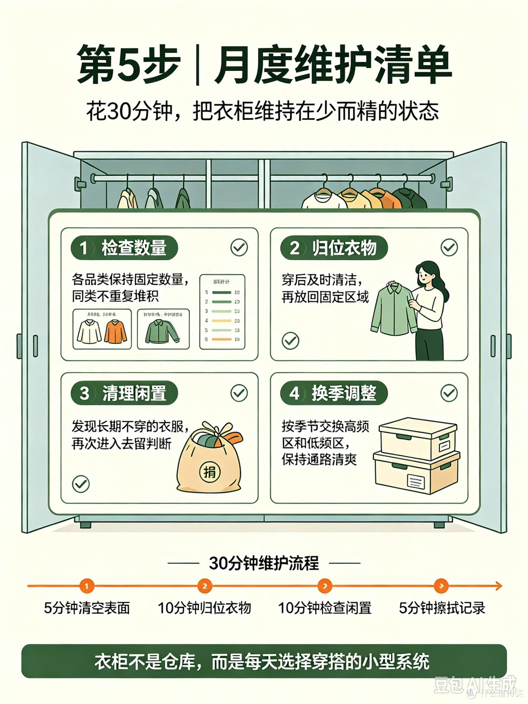 衣柜断舍离的五步法