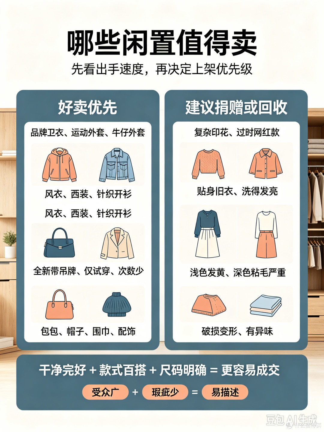 九成新衣物别扔,这样卖最值钱