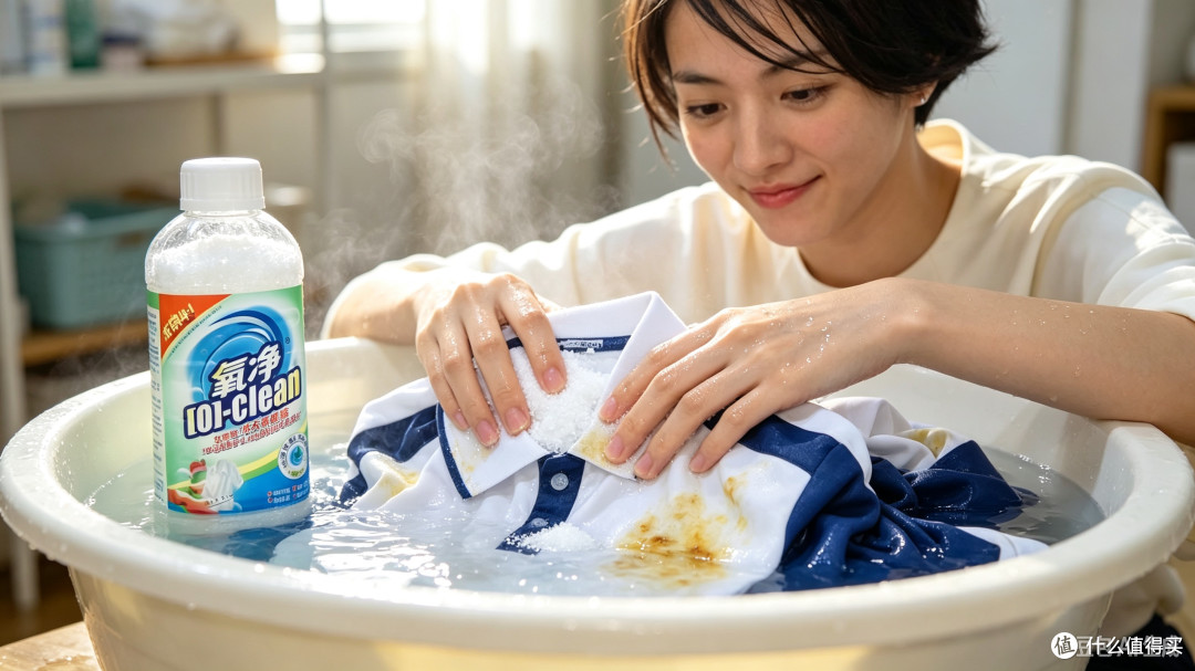 校服黄渍难洗?温水一泡就净