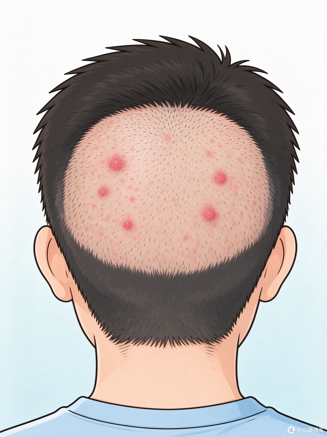 头皮里都是包，睡觉都躺不下：男生头上反复长疙瘩到底咋回事