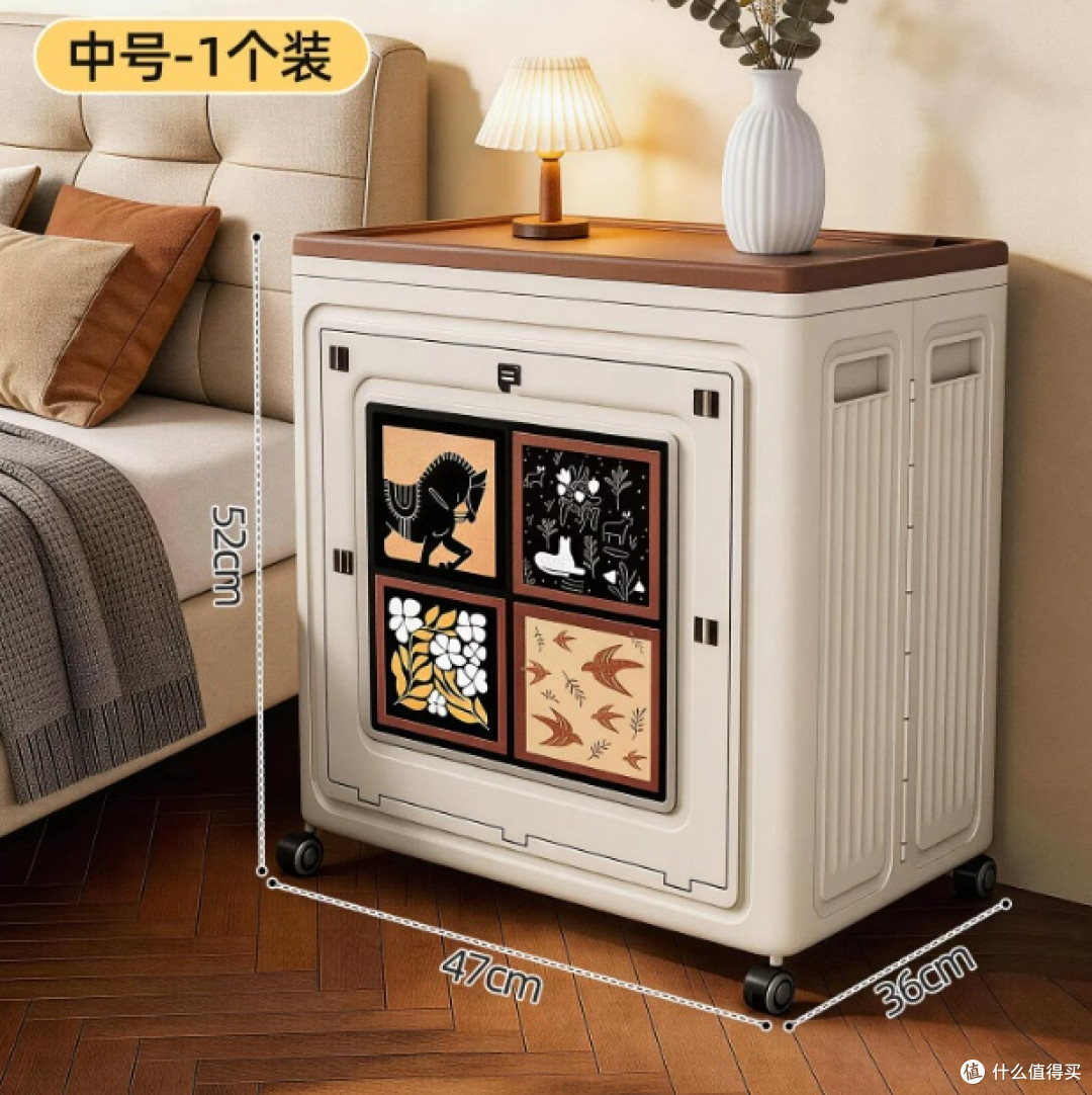 亲身实测双开翻盖收纳箱,换季收纳太省心