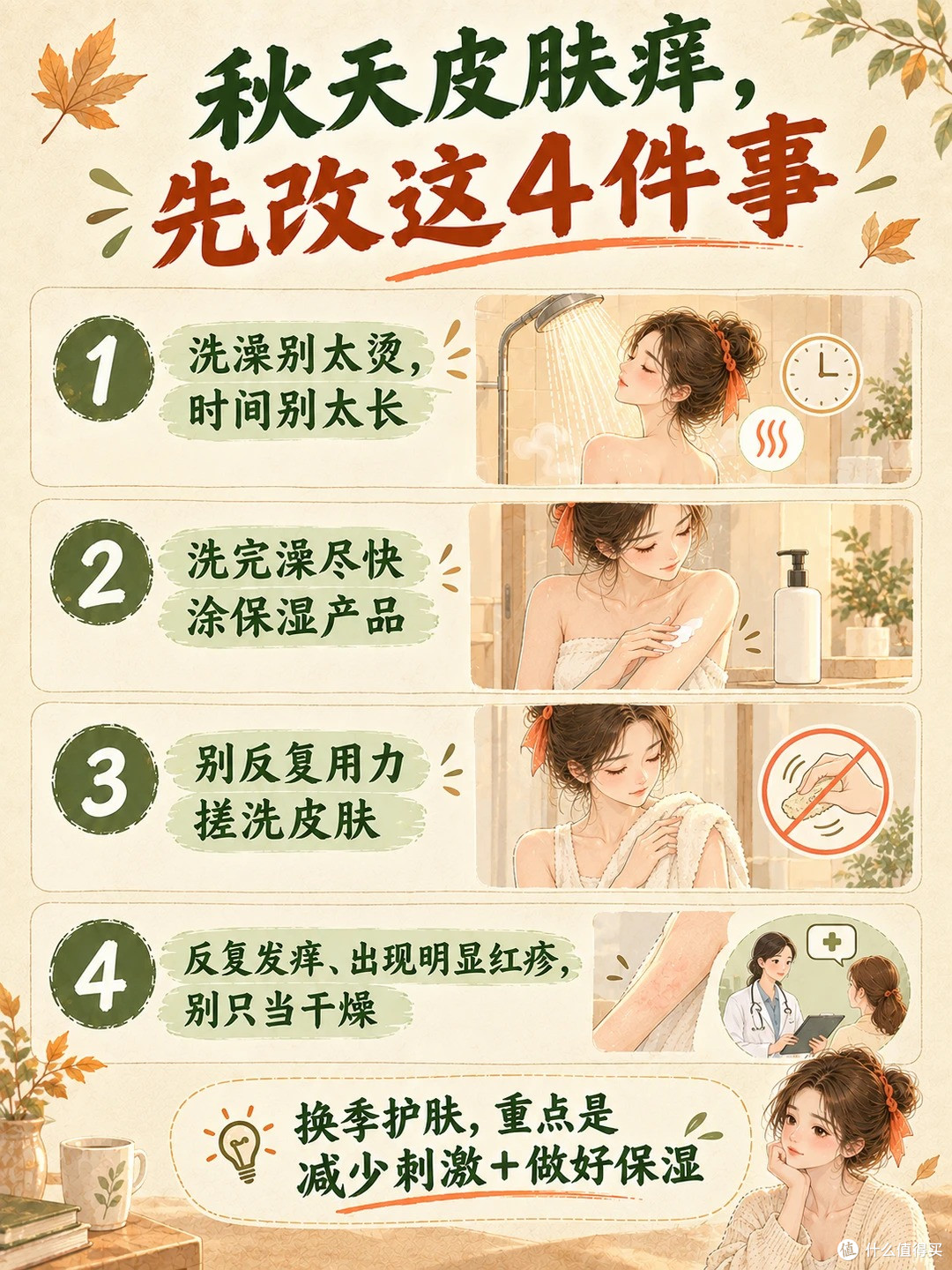 秋天皮肤总发痒,不只是缺水
