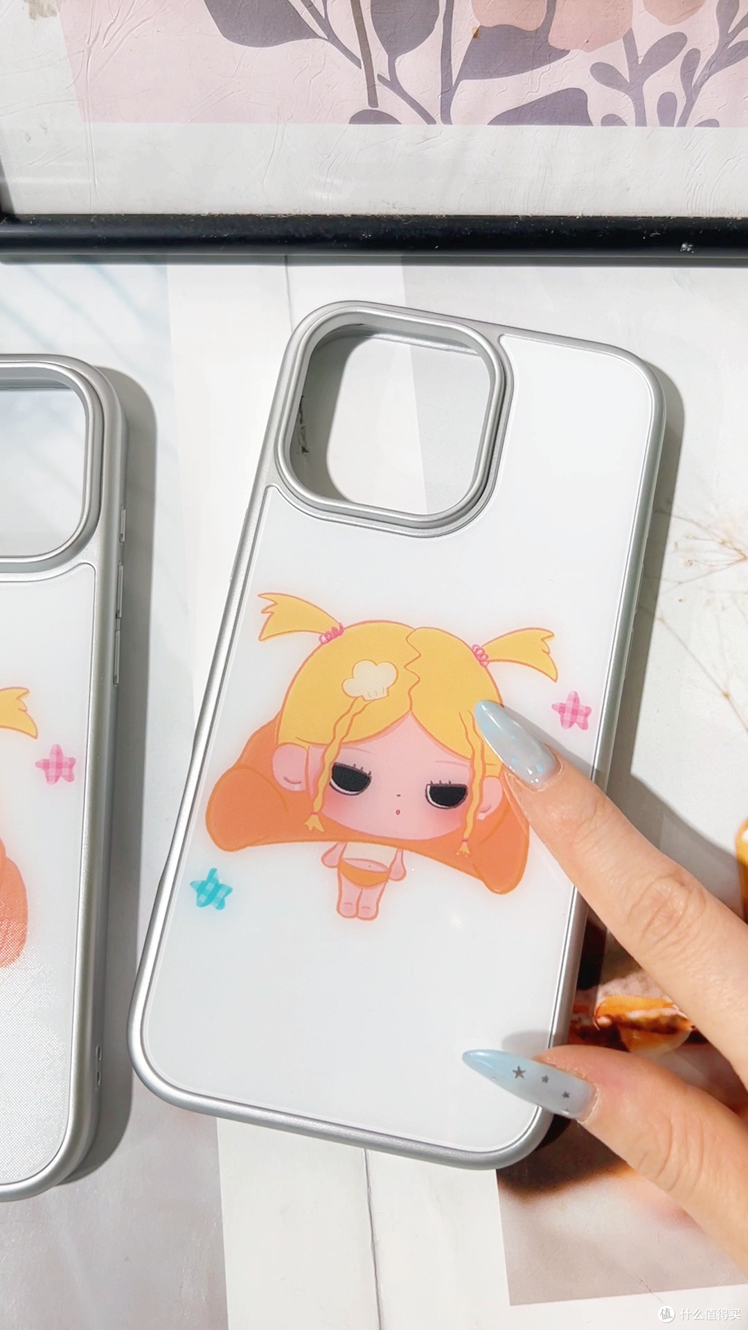 ins风少女心手机壳牛角包款实测
