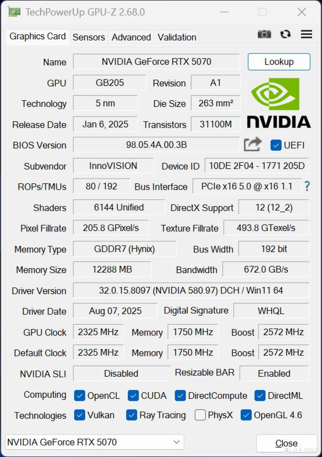 网吧和普通人高端电脑装机量最大的50系显卡映众RTX5070超级冰龙