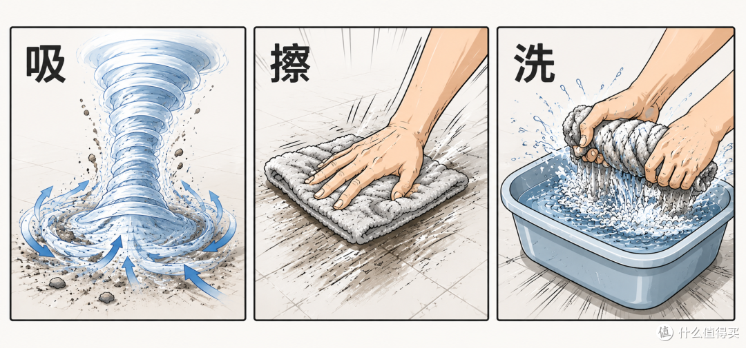 把弯腰猛擦+实时洗抹布+大面积清洁,塞进一台机器:科沃斯 T90S PRO,有多卷?