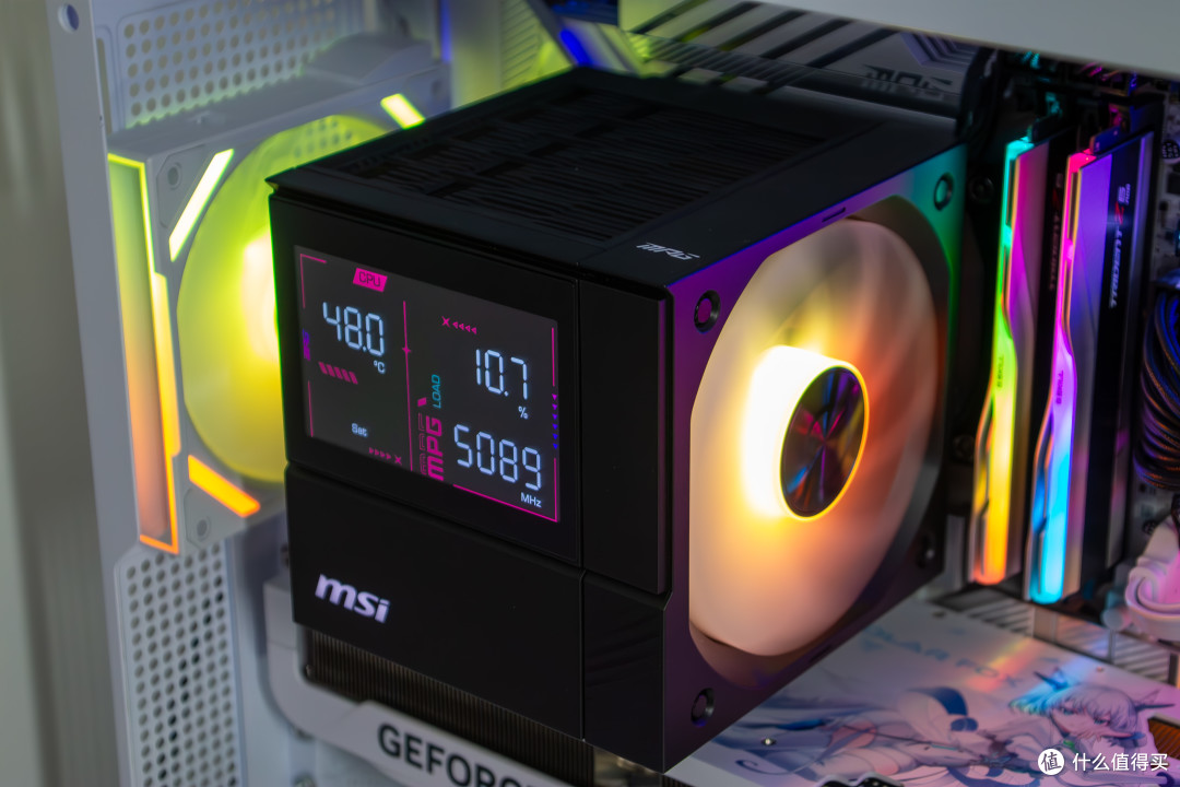 风冷也开始卷屏幕了?微星MPG COREFROZR AP15首晒实测分享