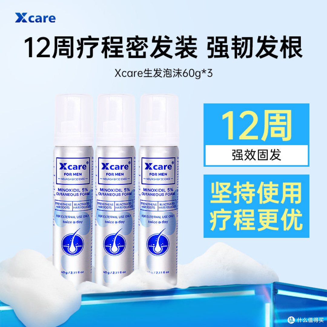 Xcare for men 5%米诺地尔泡沫剂 简单说说