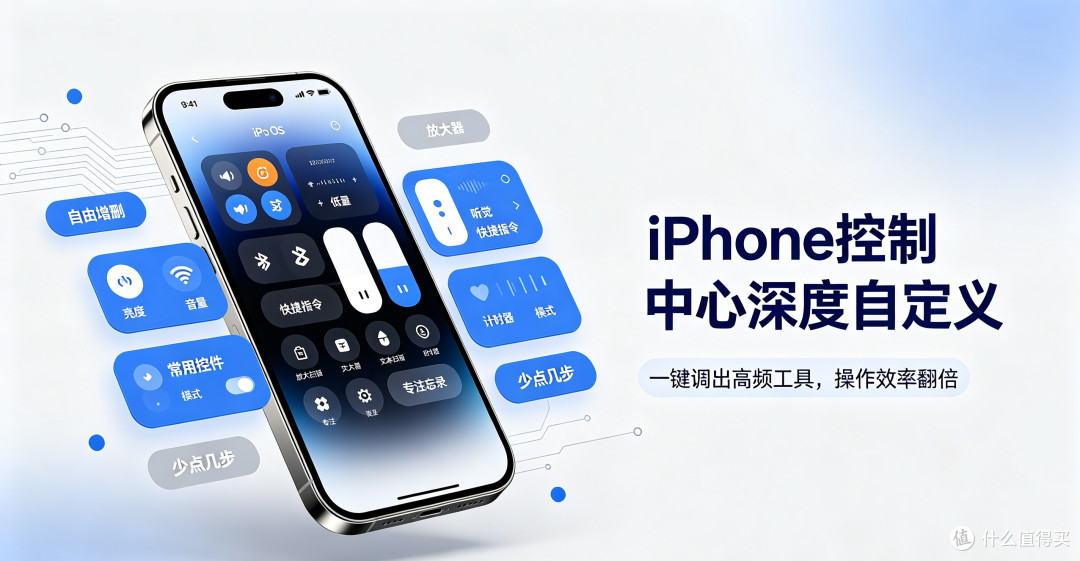 iPhone控制中心深度自定义,一键调出高频工具,操作效率翻倍