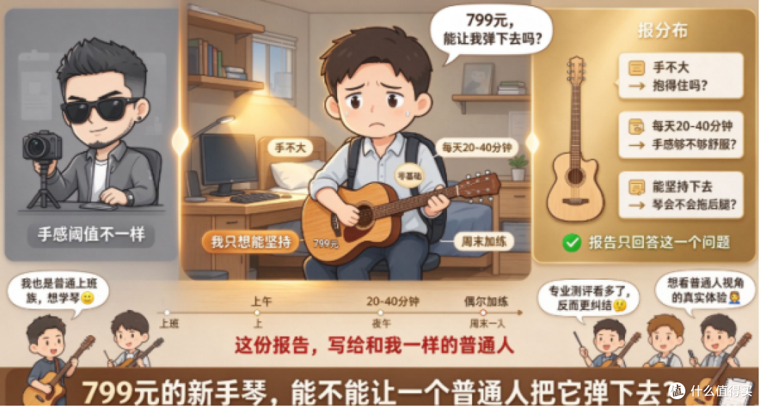 吉他新手买了799元的玛利亚M1吉他练满30天,结果怎么样?