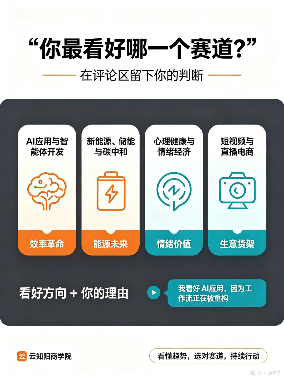 选对了赛道,你就是下一匹黑马!