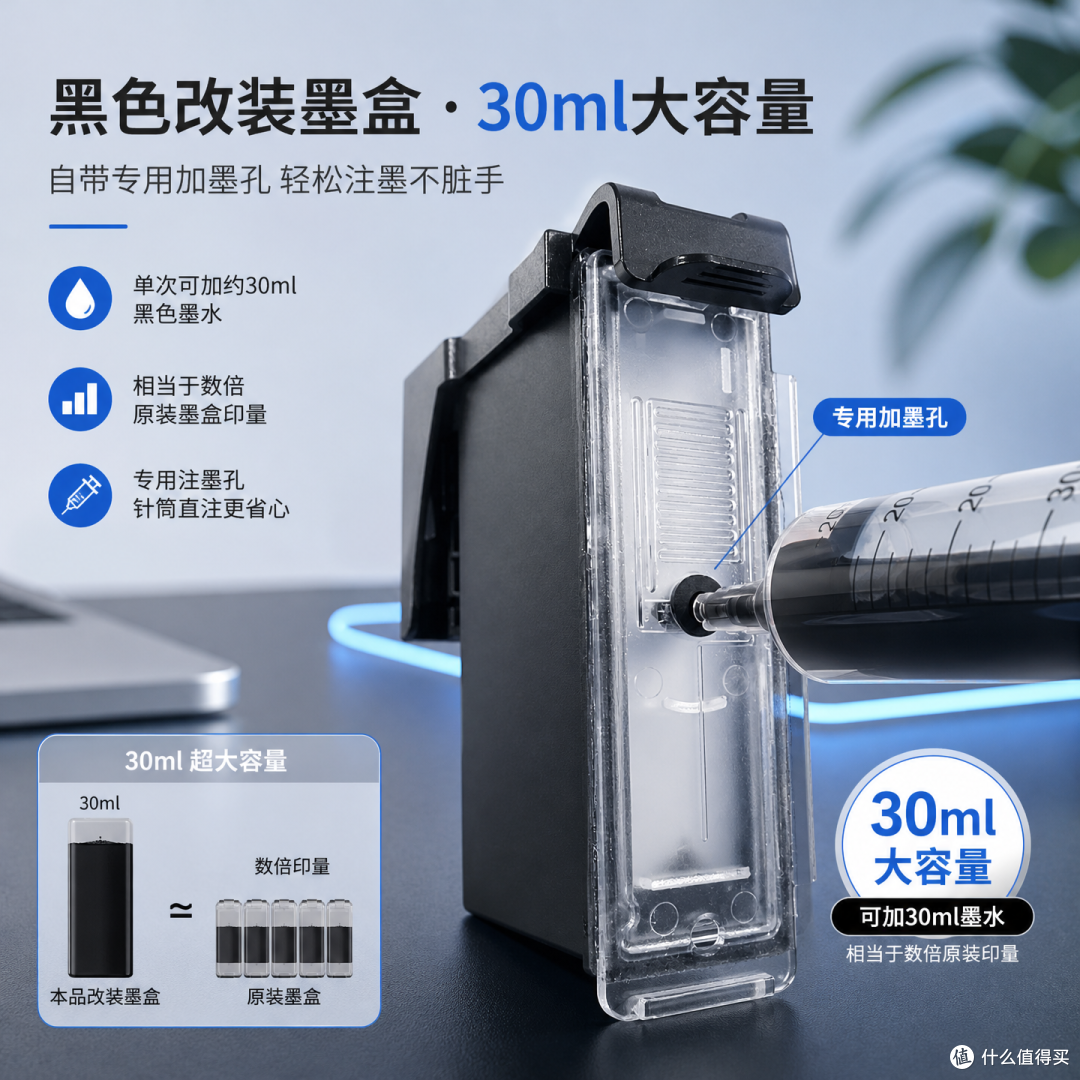 佳能TS7780打印机用完墨水,PG885CL886墨盒改装加墨打印