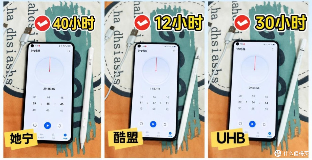 她宁vs酷盟vsUHB电容笔3项测试对比:考研党/学生党闭眼入!