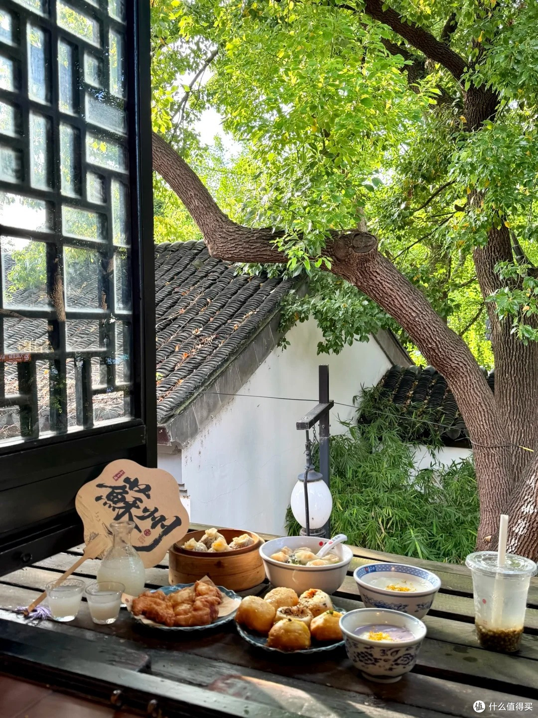 苏州山塘街这顿生煎,连窗外的风景都想打包