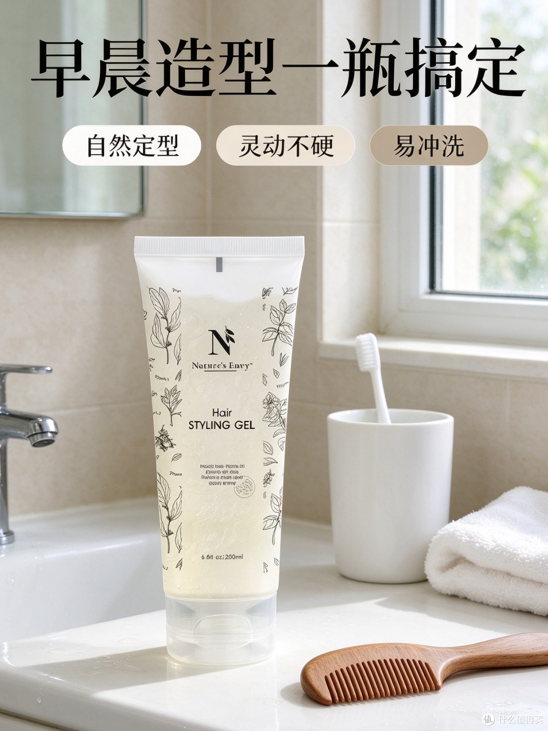 拒绝头盔头!天然之扉植萃定型凝胶太懂日常造型💈