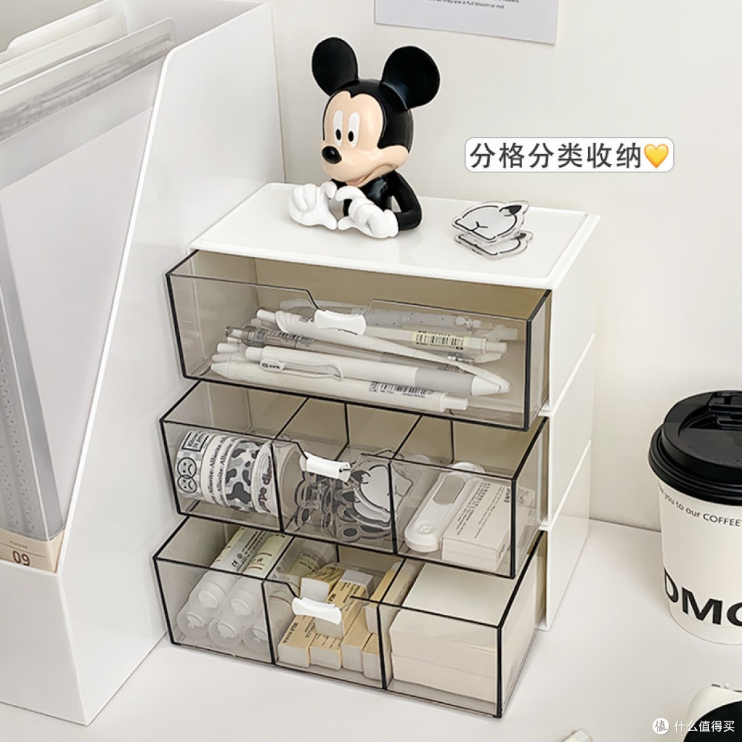 桌面透明抽屉式收纳盒 简单说说