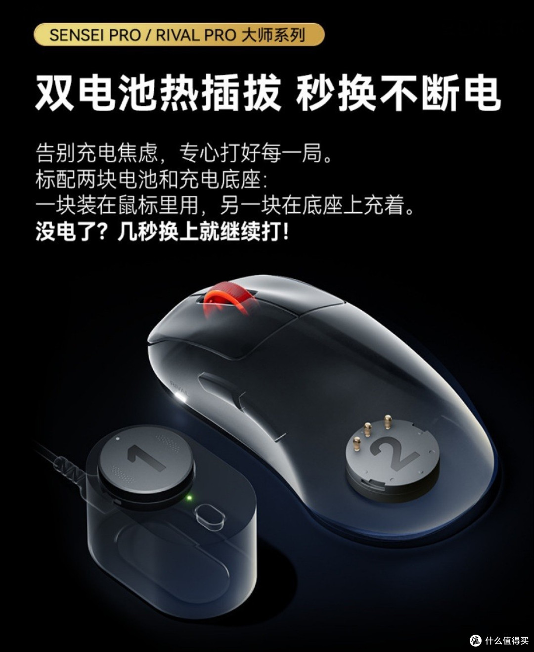 赛睿Sensei Pro/Rival Pro:0.35ms真8K加秒换电,传奇满血回归