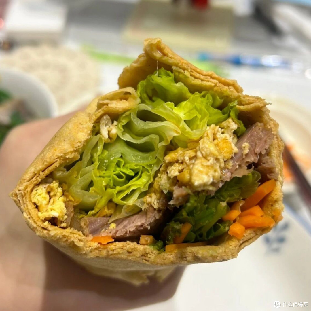 中式Taco!山东煎饼被卷成了减脂餐