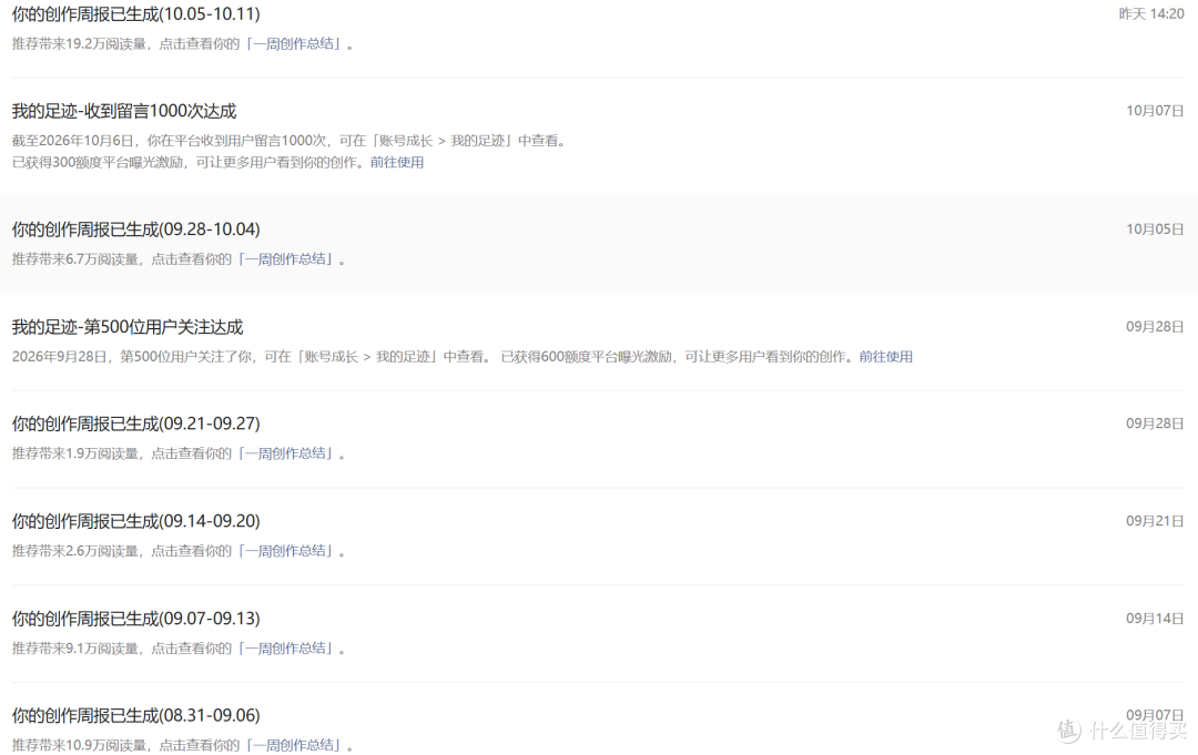 截了下通知中心，没精力截取每篇文章阅读量了