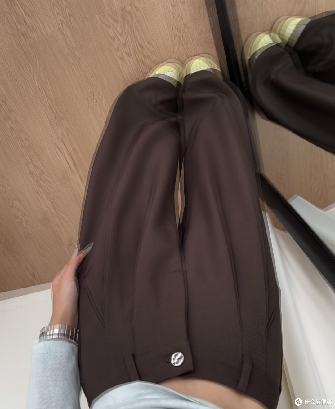 我怎么才发现这条垂感阔腿西装裤