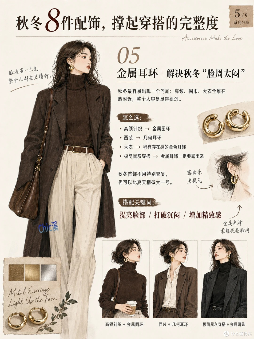 秋冬穿搭没氛围？可能是配饰没选对