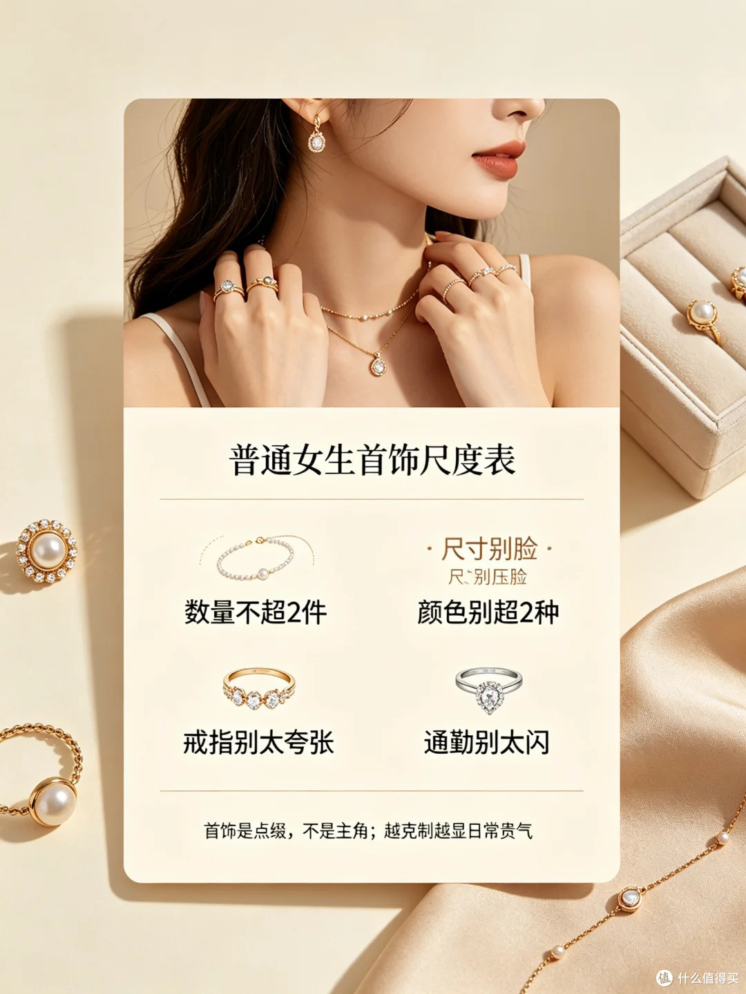 普通女生戴首饰,别超过这个度