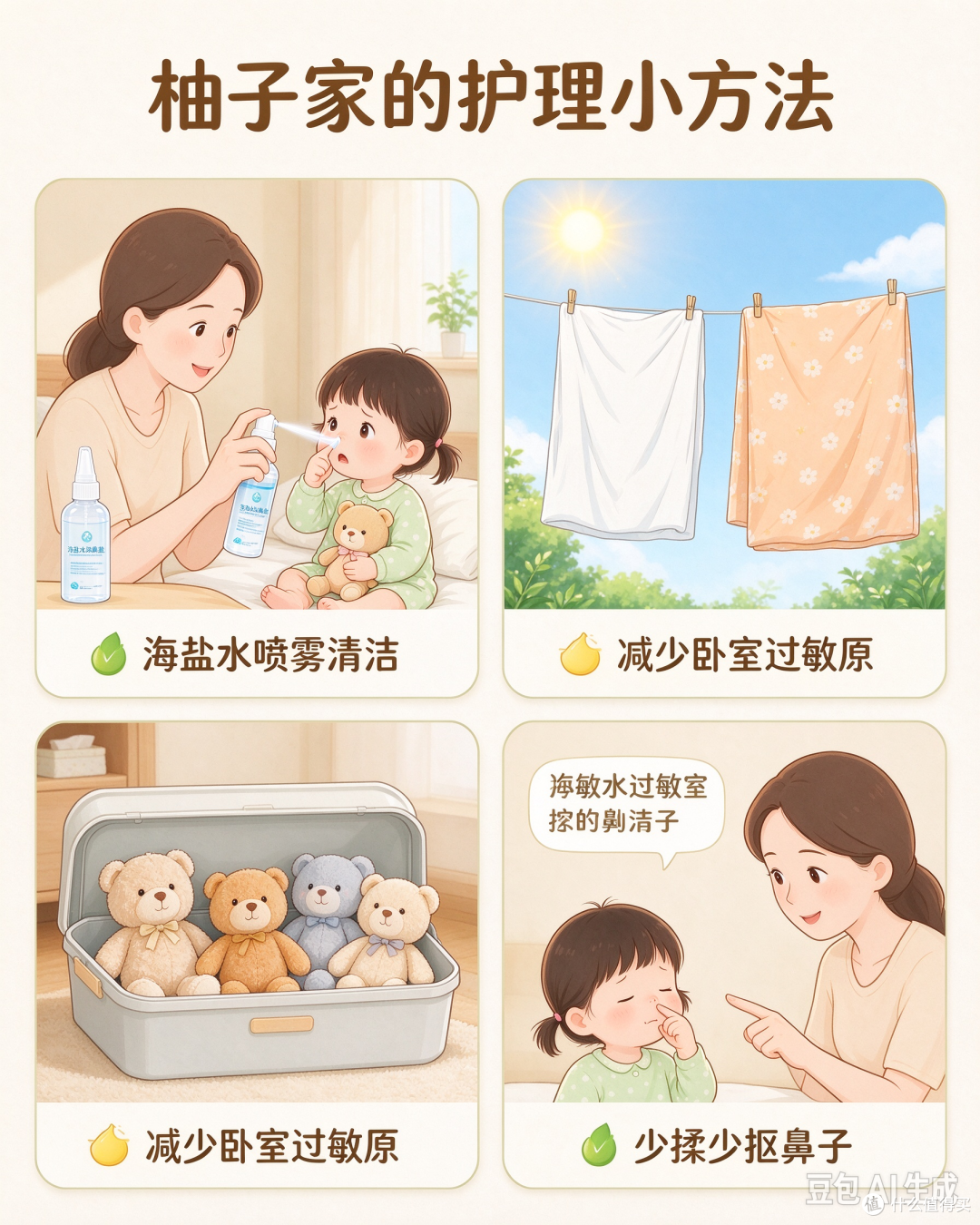 3 岁女宝柚子换季反复揉鼻子|聊聊儿童过敏性鼻炎别当成普通感冒