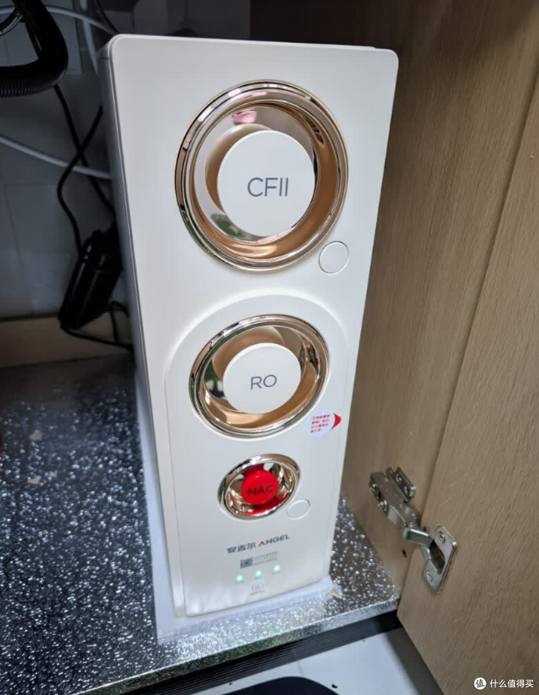 安吉尔净水器2445元-标1600G膜规格写1200G