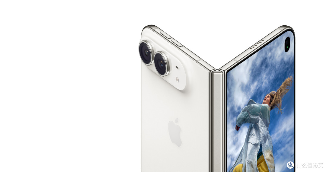 iPhone Duo半展开的内屏与铰链官网图