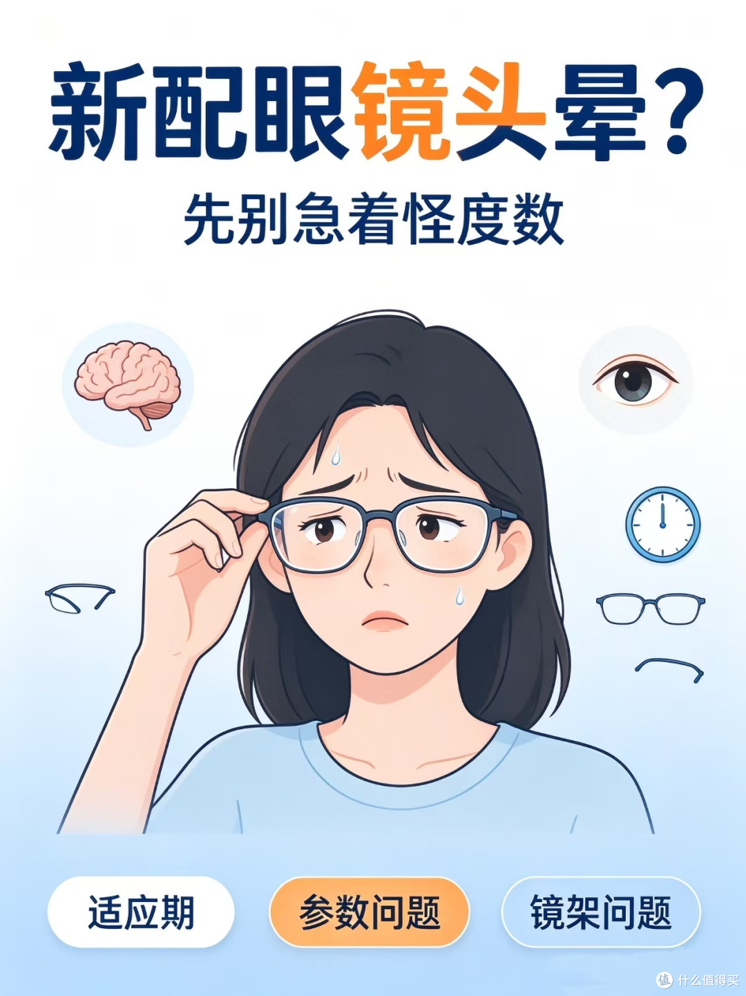 新配眼镜戴上头晕?别慌!三步教你分清是适应还是配错了