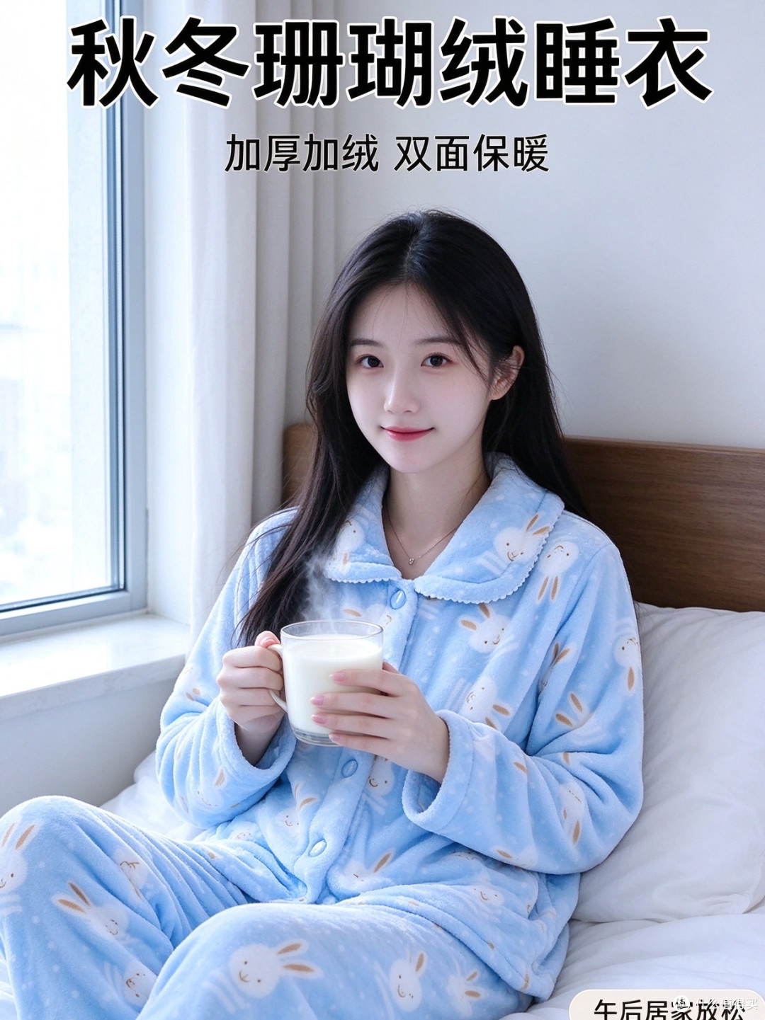 双面绒家居服|珊瑚绒贴肤法兰绒挡风