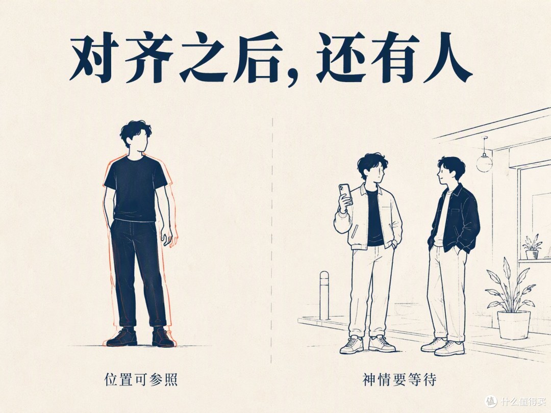 轮廓能帮助摆动作，表情和快门时机仍要留给现场。