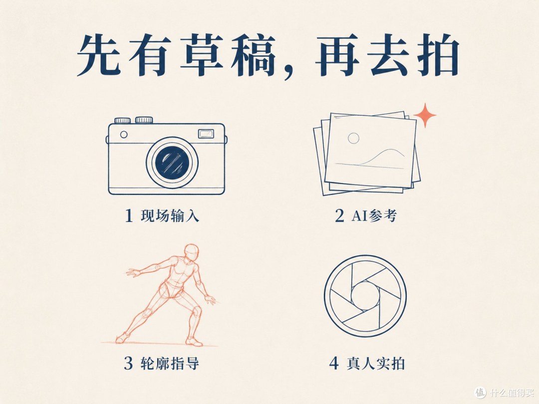 AI参考在中途，最终实拍还要再按一次快门