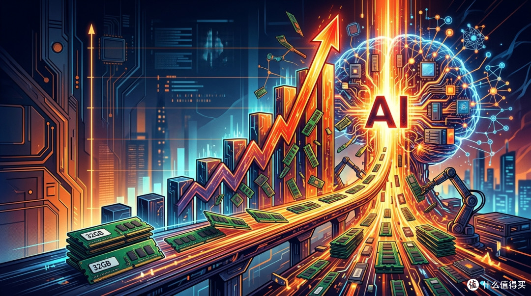 32GB内存13个月涨434%，AI把产能都买走了