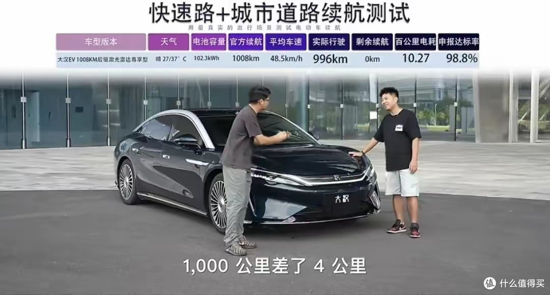 102度电跑不过78度?大汉EV这两场实测,我看了三遍:逗谁呢