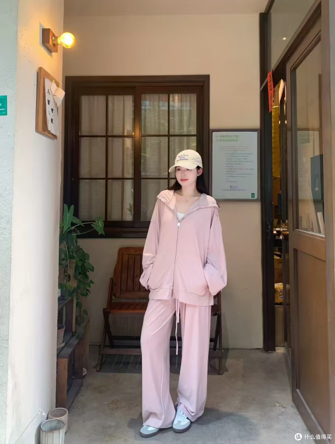 superniniyy 天丝套装 连帽卫衣阔腿裤秋装
