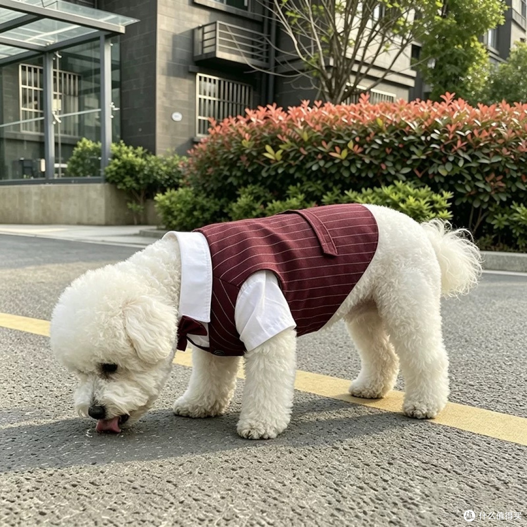 狗狗假两件西装礼服 泰迪比熊马尔济斯秋款实测