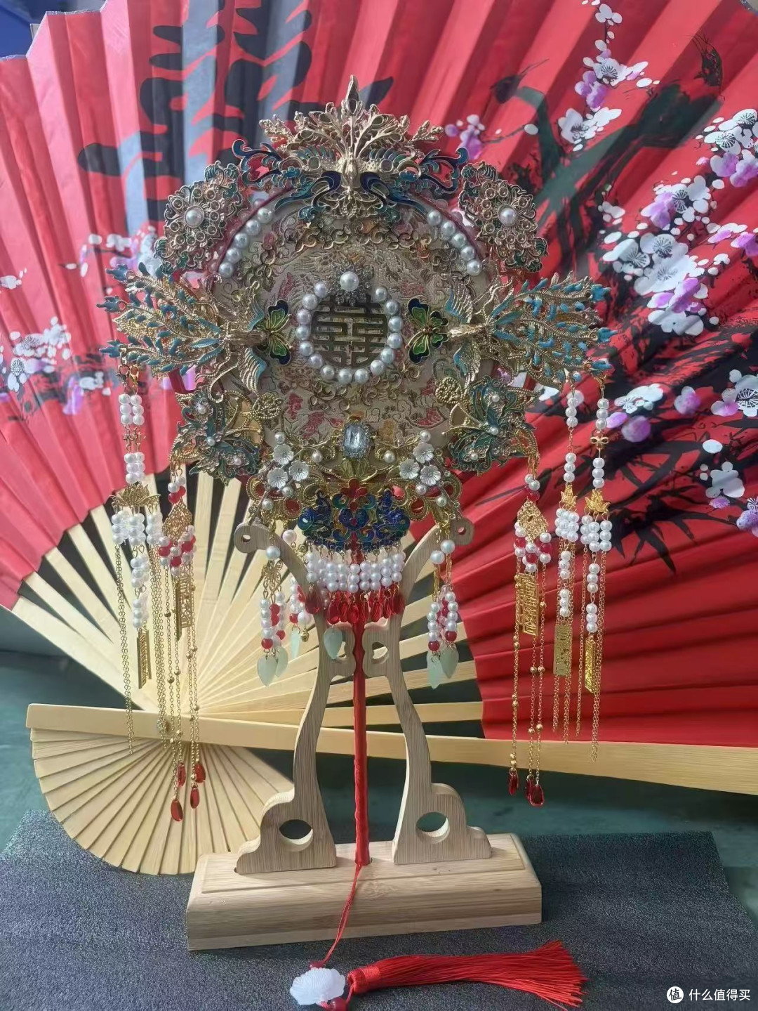 中式秀禾标配｜自制新娘喜扇，婚礼大片靠它