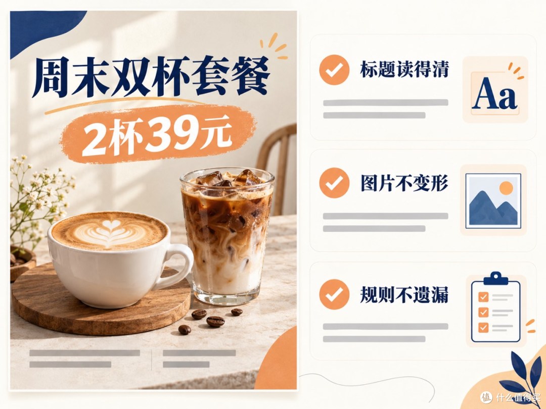 修改后的活动海报与标题、图片、规则三个检查点