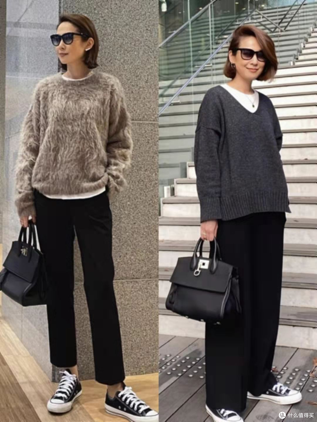 不建议:50多岁的女人穿这3种秋装,自以为洋气,实际上显老油腻