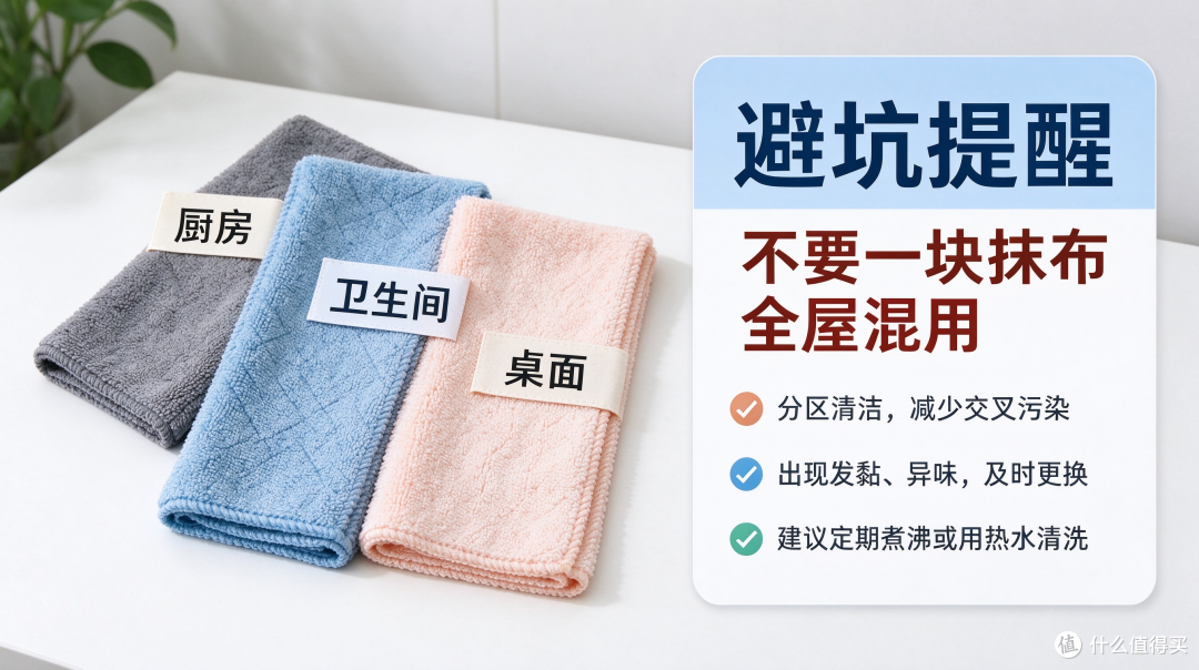 实测 5 款热门厨房抹布!去油不掉毛耐打横向对比,大扫除不踩坑