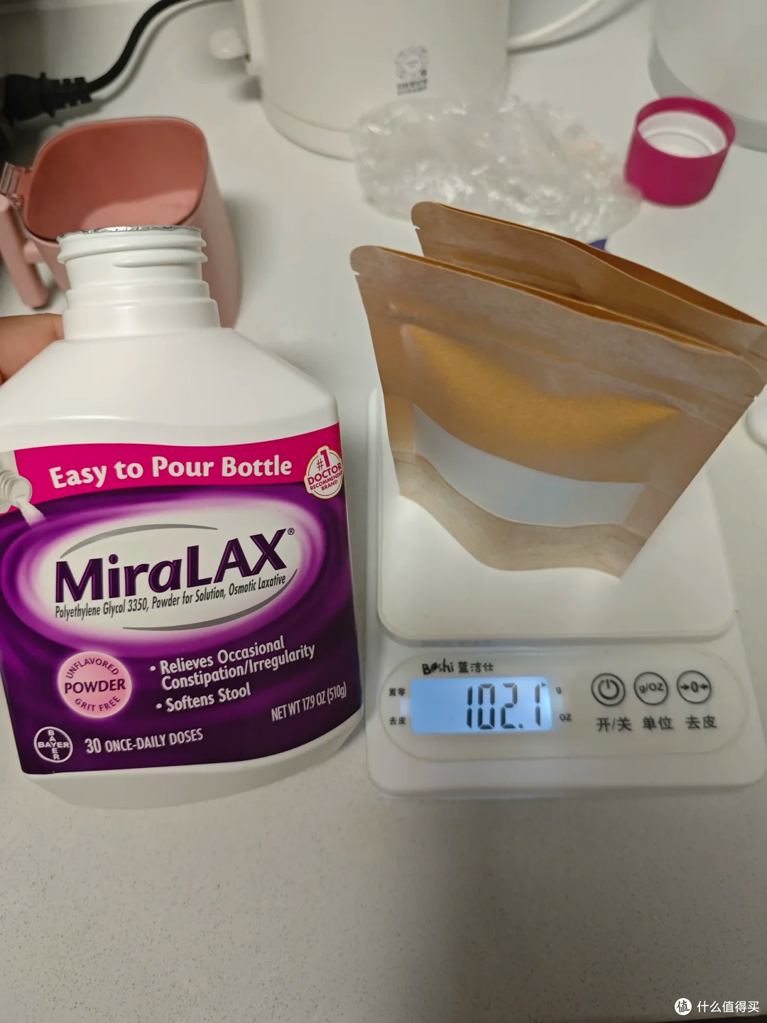 拜耳 Miralax 通便粉，进口原研聚乙二醇 3350✨