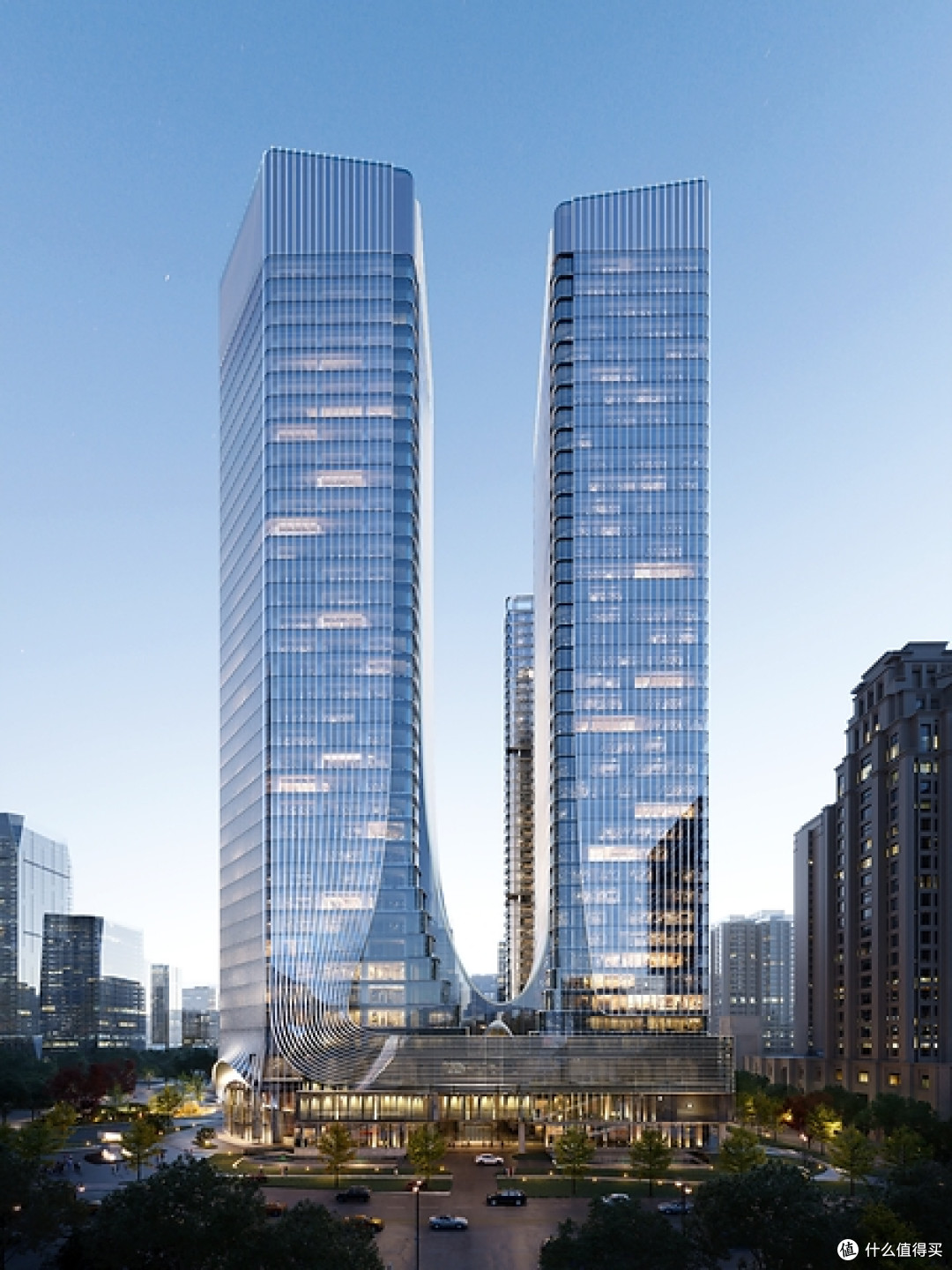 坐落于成都金融城的成都艾迪逊酒店（效果图）