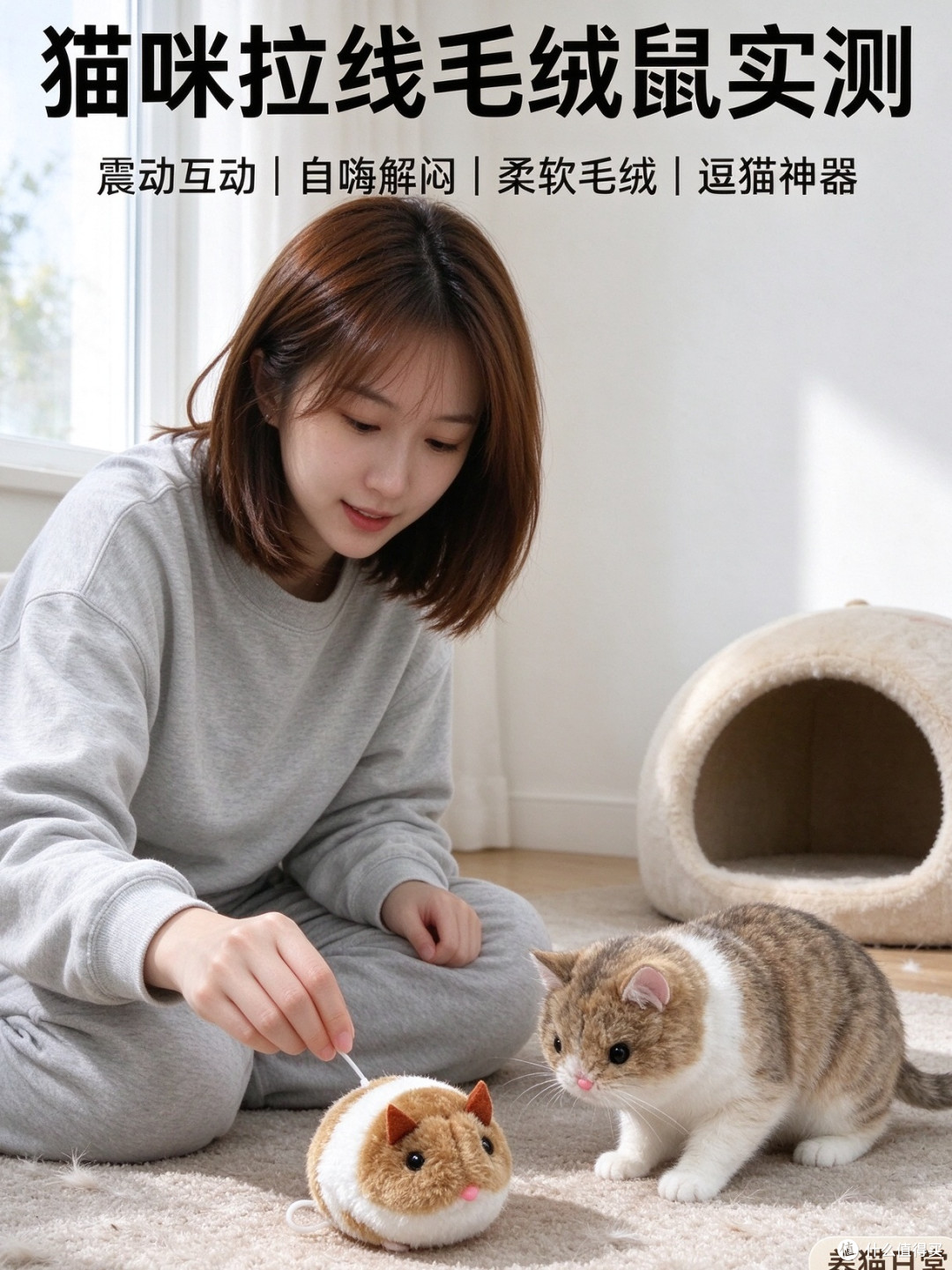 震动鼠玩具勾起猫咪捕猎欲