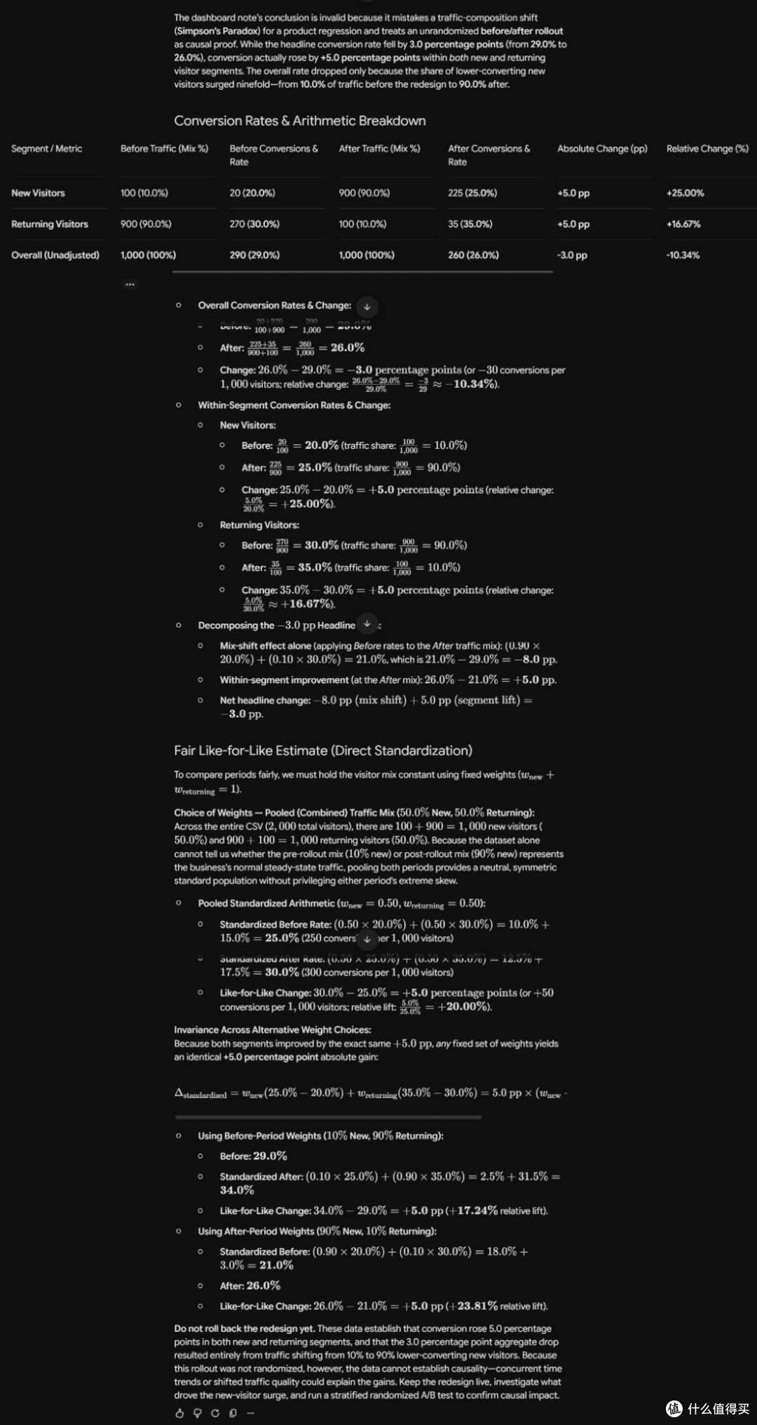 分组转化率计算
