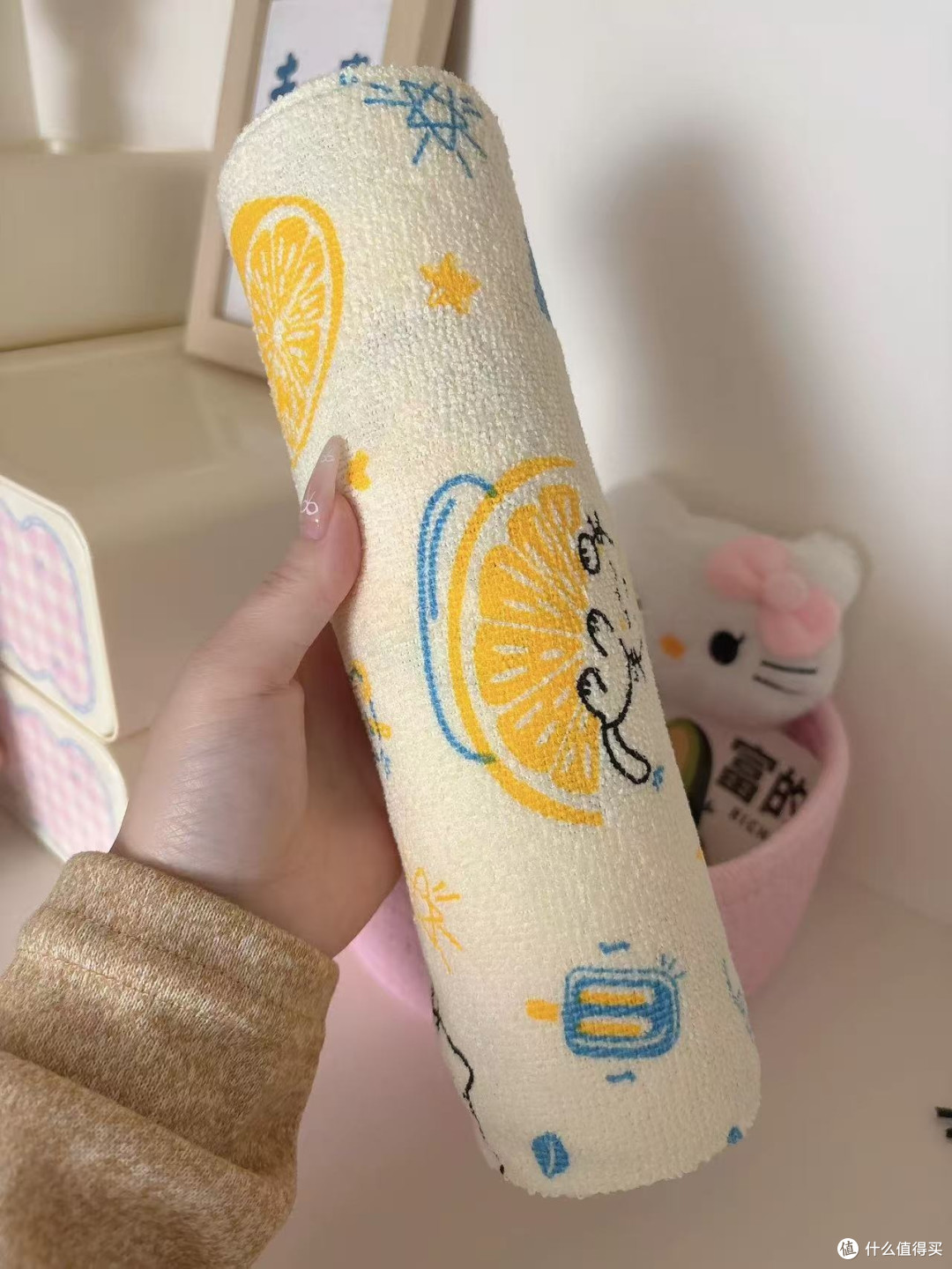 青柠猫手撕抹布月抛款:厨房懒人的省事逻辑